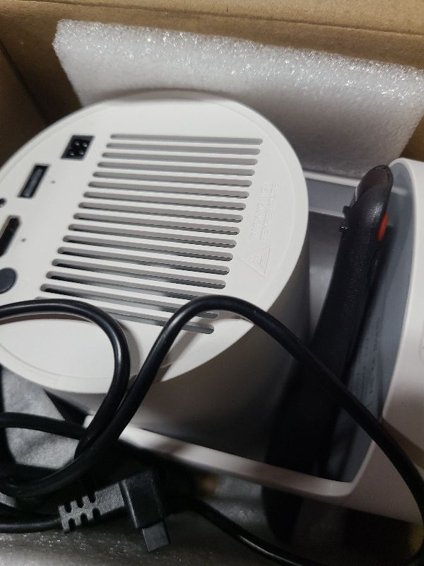 Photo 1 of ?Electric Focus?Mini Projector, Projector 4K 1080P Support, 260 ANSI Lumens Projector with Wifi and Bluetooth, Upgrade Smart Proyector, 5w Speaker, Auto Keystone Correction 35"-130" Screen HY300 Plus