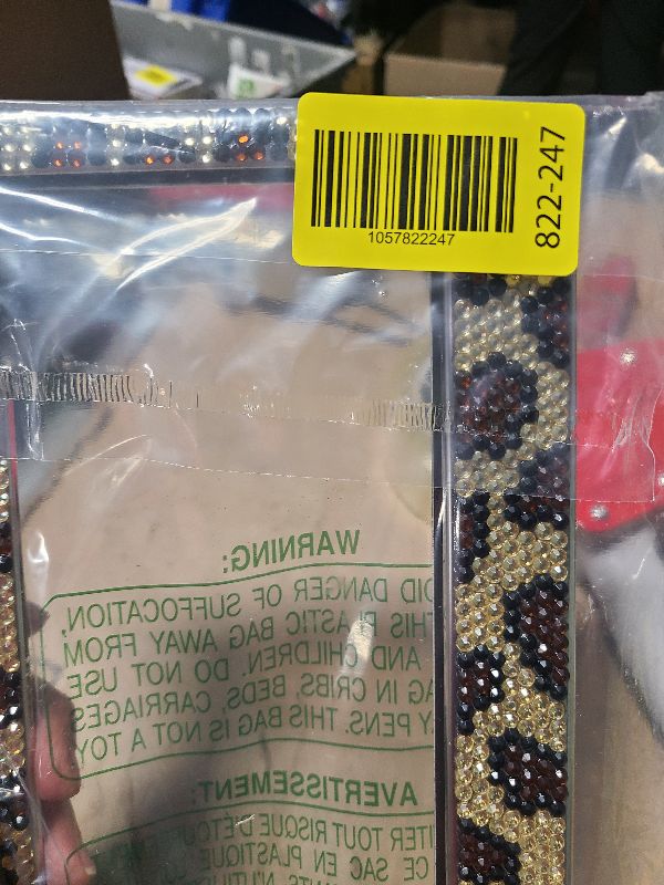 Photo 1 of 2PCS Auto Leopard License Plate Frame, Bling License Plate Frame, Stylish Rhinestone Leopard Car Accessories for Women