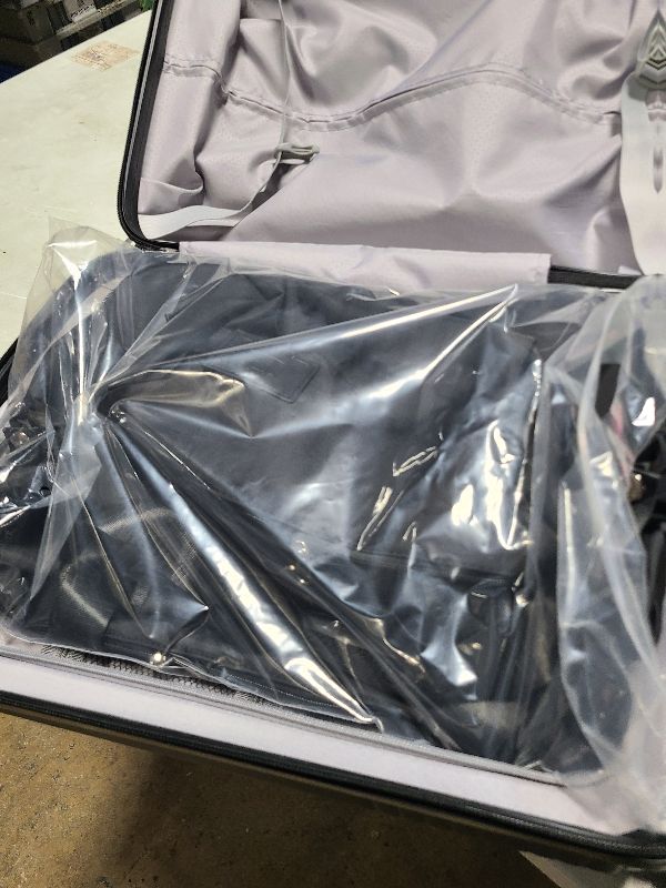 Photo 1 of 20 inch Small Carry On Luggage Front Open with Laptop Pocket, ABS+PC Hard Shell Suitcase with Spinner Wheels TSA Lock & YKK Zipper, 20in/Toiletry Bag/Handbag, Black