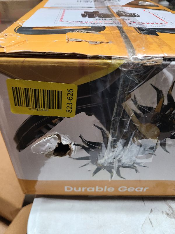 Photo 1 of 21V Cordless Tiller Cultivator, 360 Max RPM Cordless Electric Garden Tiller with 2 * 3.0 Ah Battery & Fast Charger, 9.06" Tilling Width, 6.3" Depth, Portable Rotary Tiller