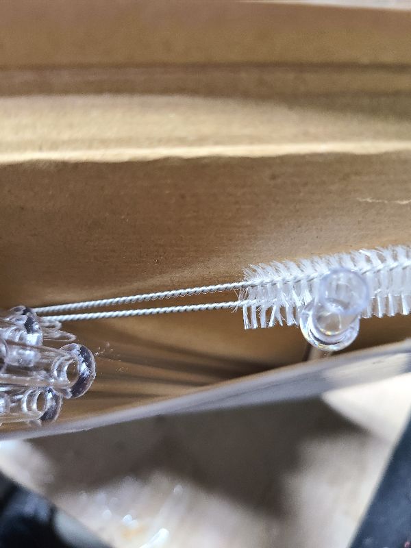 Photo 1 of 24 Pack, HIGHLY Transparent Reusable Plastic Straws with 4 Cleaning Brushes, 10.5 in Long Drinking Straws, Clear Replacement Straw for 16 24 30 32 OZ Tumblers, Cups, Jars, YETI, Starbucks - BPA FREE