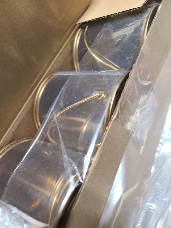 Photo 1 of 12 Pack Paint Cans Clear Plastic Paint Cans 3 x 3 Inches Mini Empty Bucket with Lids Small Transparent Paint Containers for Art Crafts Candy DIY Projects Christmas Party Favor Decor (Gold)