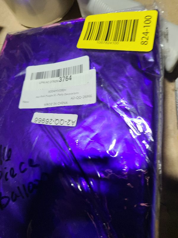 Photo 1 of 16 Pcs Hot Pink Purple Star Balloons, 22/18/10 Inch Foil Balloons, Four-Pointed Balloon for Girl Princess Birthday Wedding Baby Shower Party Decorations