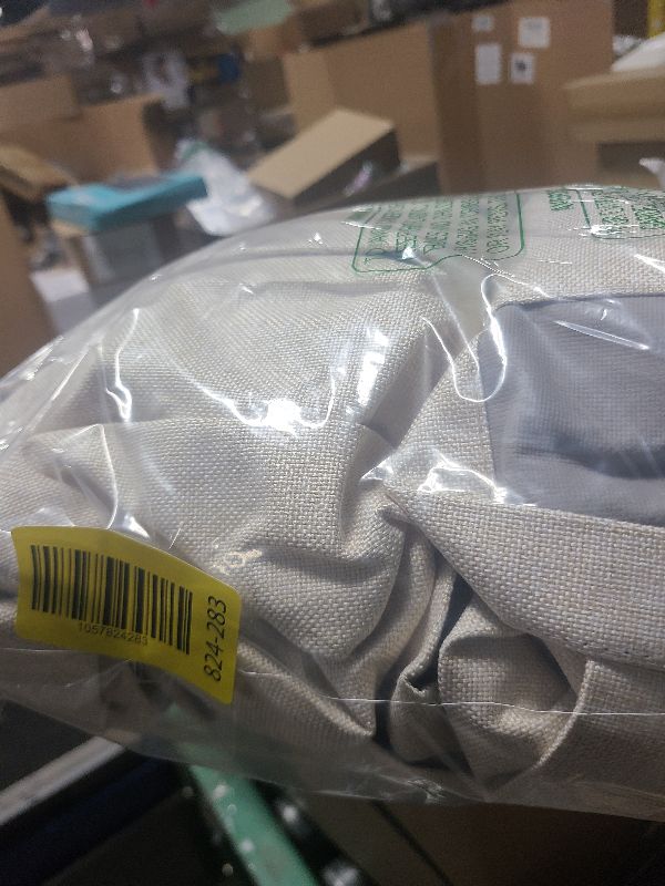 Photo 1 of 100% Blackout Shield Linen Blackout Curtains for Bedroom 96 Inches Long, Back Tab/Rod Pocket Living Room Drapes, Thermal Insulated Blackout Curtains 2 Panels Set, 50" W x 96" L,Cream