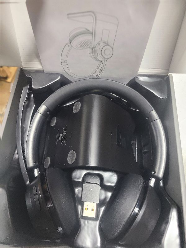 Photo 1 of (Upgraded Version) Wireless Headset, Bluetooth Headset with Noise Cancelling Microphone, Best Headphones with Mic Mute & USB Dongle for PC/Computer/Laptop/Cell Phones/Remote Work/Call Center