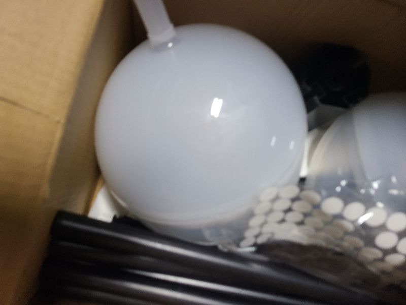 Photo 1 of 2 Pack Halloween Ghost Decorations Outdoor with Remote, Light Up Ghosts Kit with Reinforced Stand, Large Scary Ghost DIY Kit with String Lights for Yard, Lawn, Garden, Front Porch