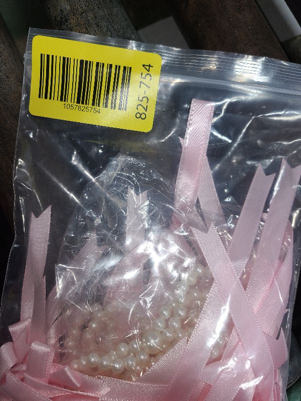 Photo 1 of 25 Pieces Bow Cake Decorations Set 5 Pieces Pearl Bowknot Cake Decor 20 Pieces Ribbon Bows Cake Toppers for Bow Birthday Wedding Bridal Party Cake Decor (Long Bow, Pink)