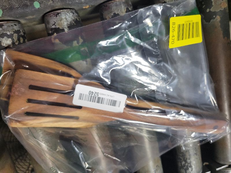 Photo 1 of 2 Pack Wooden Spatula, Acacia Wood Long Handle Flat Frying Turner, Handmade wooden spoons for cooking, Kitchen Utensil set, Non-Stick Cooking Spurtle Utensils for kitchen use