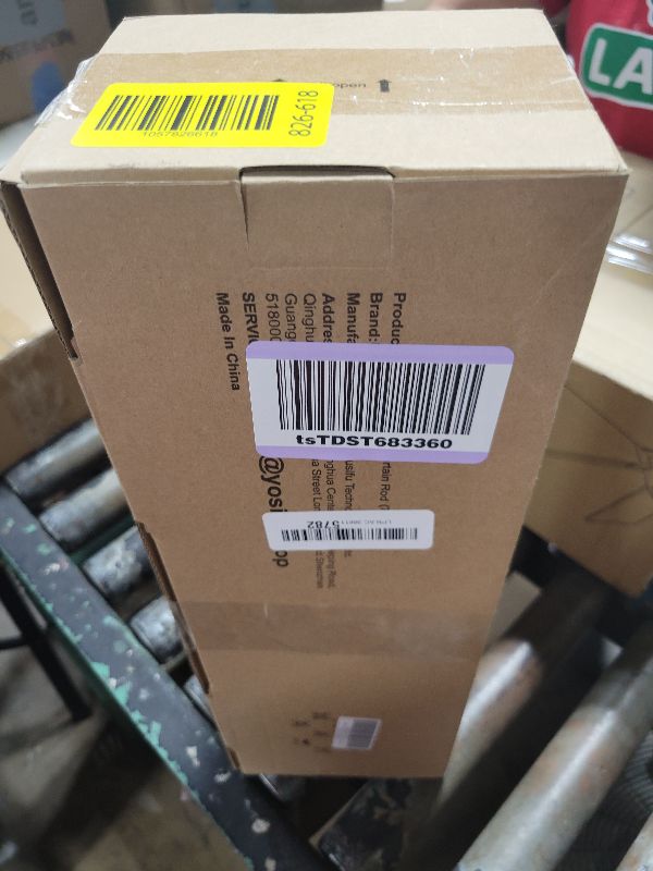 Photo 1 of 2 Pack Curtain Rod 32 to 58 Inches (2.6-4.8ft), USFOOK 7/8 inch Telescoping Splicing Curtain rods for Windows 20 to 54 Inch, Luxury Gold Decorative Drapery Rods for Home with Translucent Finials