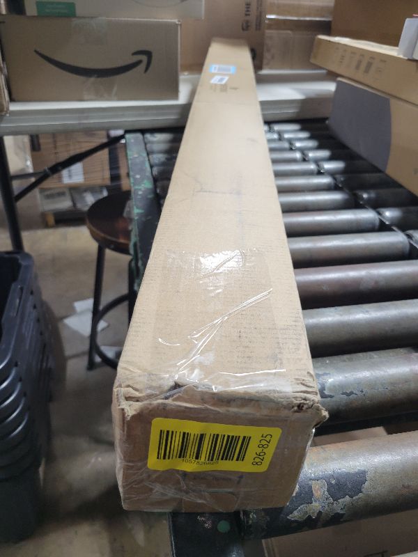 Photo 1 of 1 Inch Curtain Rods 72 to 144 Inches (6 to 12 ft) Telescoping Single Drapery Rod, USFOOK Black Curtain Rods for Windows 69 to 140 Inches, Decorative Translucent Finials