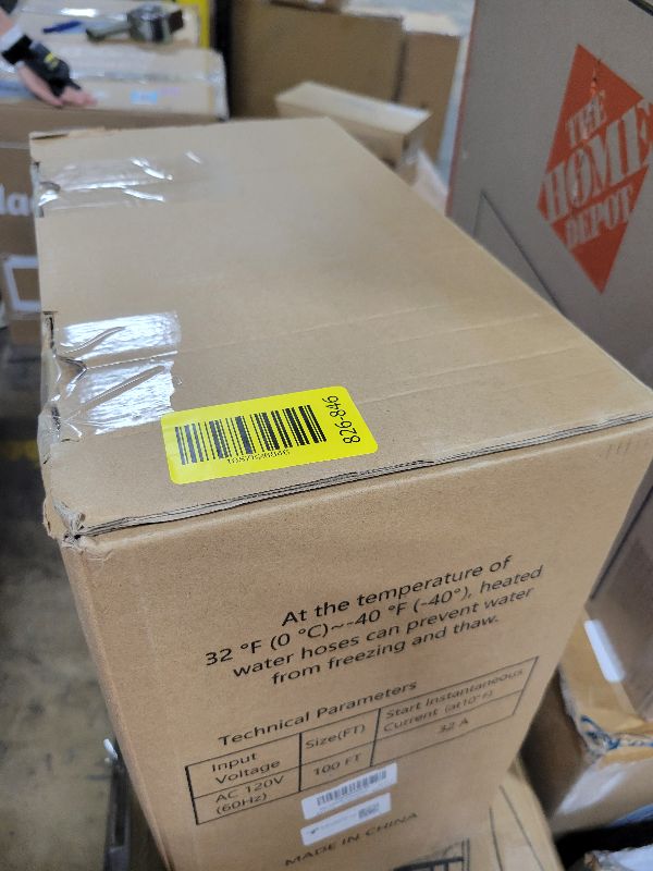 Photo 1 of 100FT Heated Water Hose for RV,Heated Drinking Water Hose,Anti-Freezing Temperature Down to -47°F, 1/2" Inner Diameter, Great Rv Accessories for Campers, Livestock, Agriculture