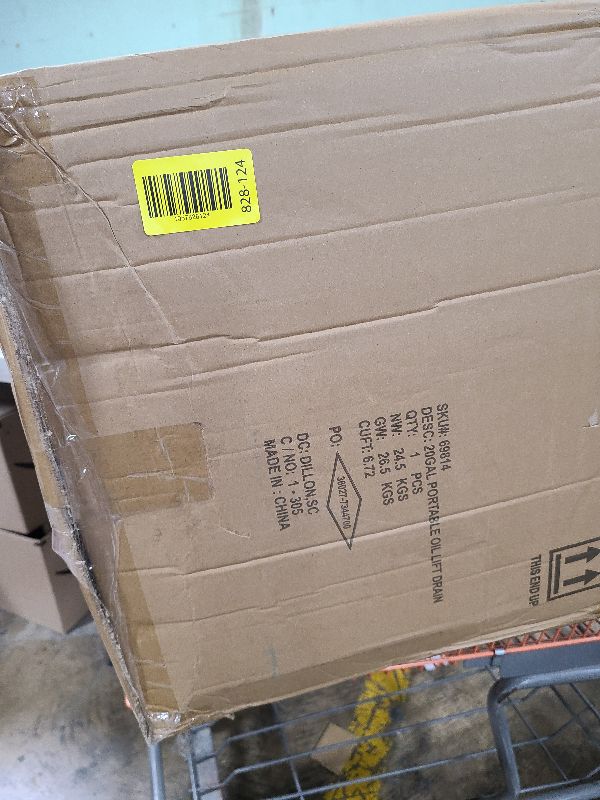 Photo 1 of
Aain Portable Oil Drain Container,20 Gallon Waste Oil Drain Tank,Air Operated Drainer for Oil Change,Portable Fluid Drain Disposal with Adjustable Height,Heavy Duty Construction with Wheels