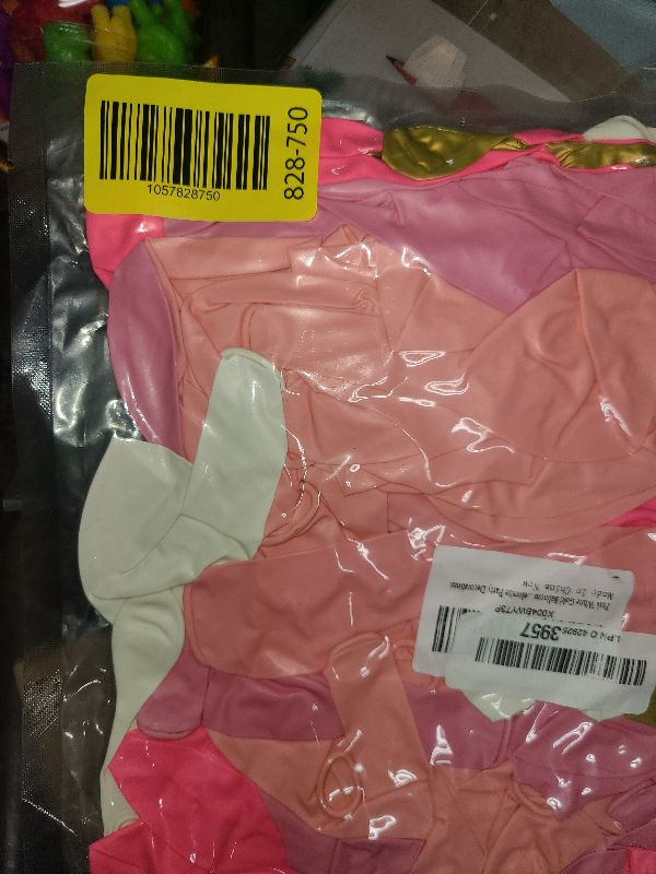 Photo 1 of 161pcs Pink Balloons Arch Kit, Pastel Macaron Pink and Gold White With 3pcs Starburst Foil Balloons for Birthday Baby Shower Bridal Shower Wedding Valentine’s Party Decorations