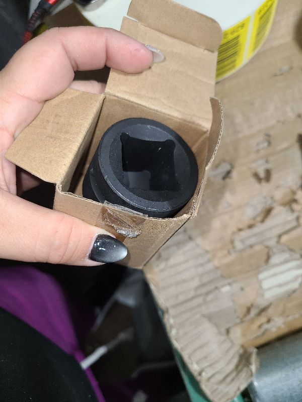 Photo 1 of 1”F To 3/4”M Impact Socket Adapter, Cr-Mo Steel Exceeds ANSI Standards, Square Drive Reducer for Impact Driver Wrench