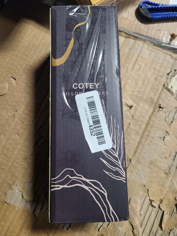 Photo 1 of 20" x 12" Black Throw Pillow Covers Pack of 2, Soft Fluffy Faux Fur Decorative Pillows for Couch, Bed Cover with Velvet Back for Living Room, Home Décor for Sofa (50cm x 30cm, No Inserts Included)