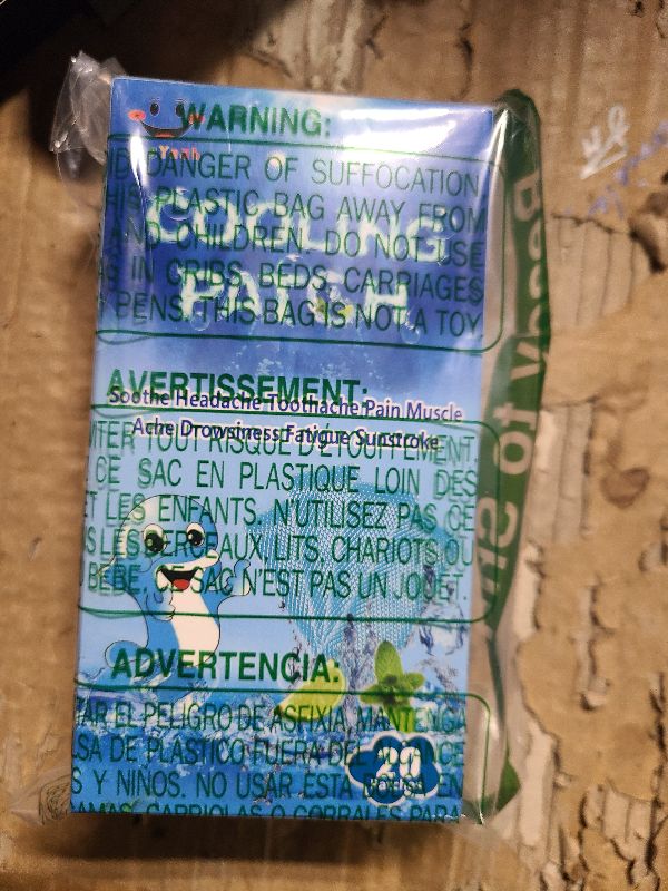 Photo 1 of 20 Sheets Cooling Patches for Fever Discomfort & Pain Relief, Cooling Relief Fever Reducer, Soothe Headache Pain, Pack of 20 Blue
