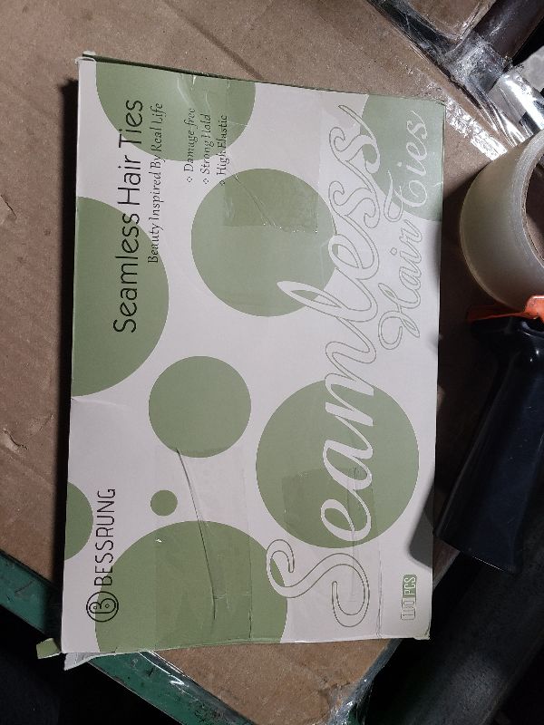 Photo 1 of 100 Pcs Thick Seamless Hair Ties, Ponytail Holders Hair Accessories No Damage for Thick Hair (Rainbow Colors)