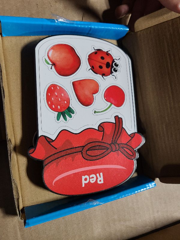 Photo 1 of 12 Pieces Magnetic Color Sorting Toys, 60 Color Magnets Educational Refrigerator Whiteboard for Baby Toddlers Kids Magnets