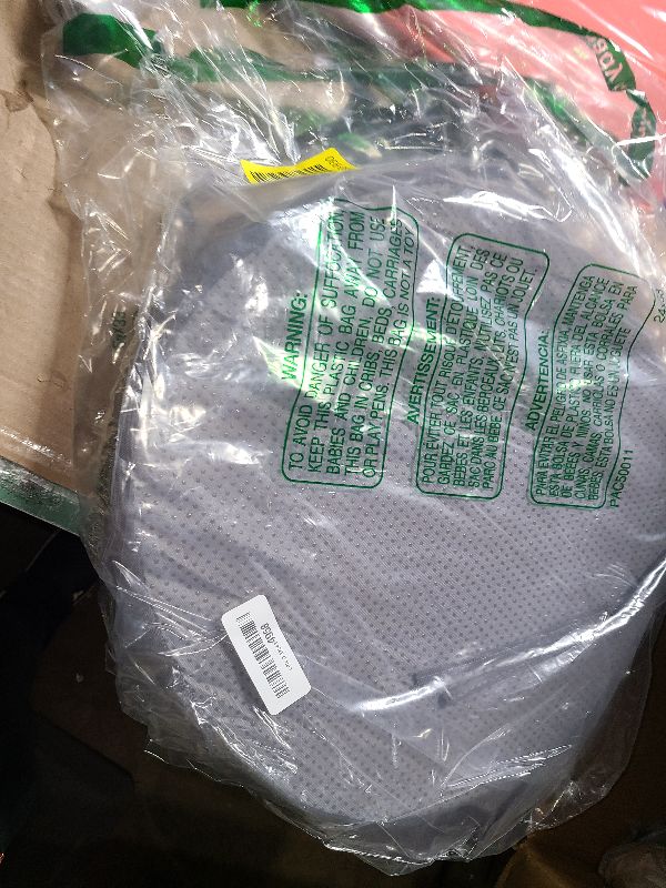 Photo 1 of 15 x 15 Inch Round Cushions for Outdoor Furniture Non-Slip Waterproof Patio Bistro Chair Cushion with Ties Bar Stool Seat Cushion for Kitchen Chairs 1 pc , Dark Gray