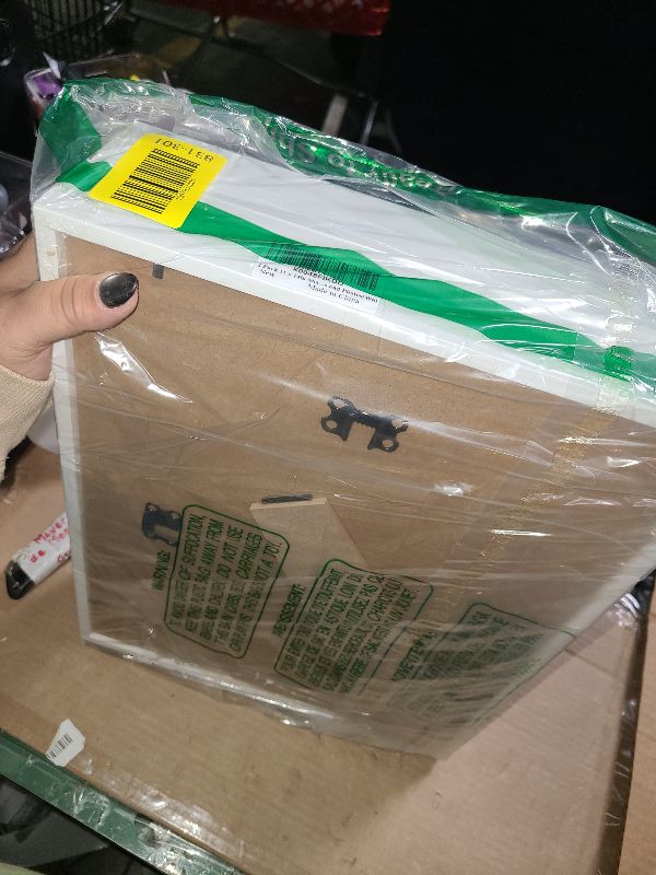 Photo 1 of 2 Pack 11 x 14in Shadow Box Frame Shadow Boxes Display Cases 3D Picture Frame Shadow Boxes Display Cases with Adhesive Tape for Baby Items Wedding Memories Awards Medals Tickets and Photos(White)