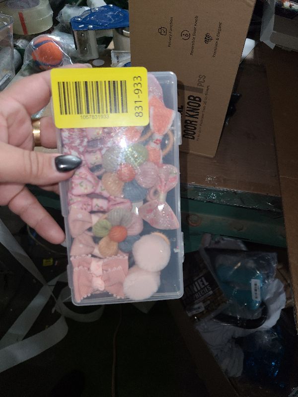 Photo 1 of 20 Pcs Small Dog Hair Bows with Rubber Bands Handmade Puppy Hair Bows Cute Grooming Flower Ball Bowknot Top Knot Dog Hair Accessories Hair Ties for Yorkie Maltese Pet (Pink) ?