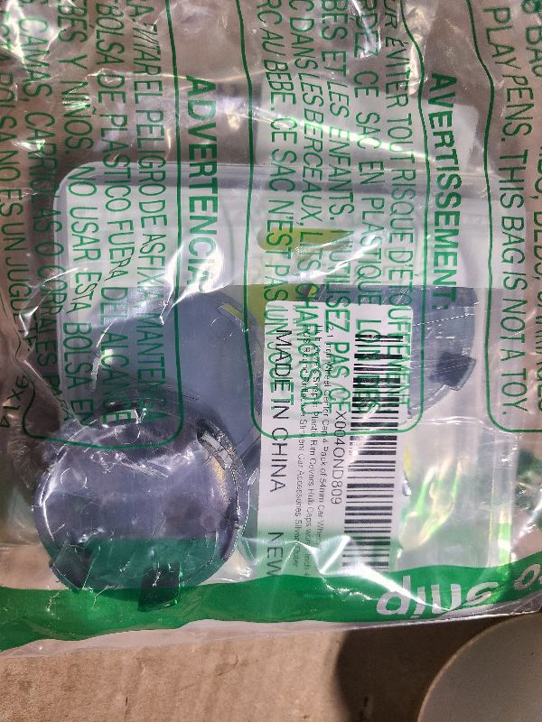 Photo 1 of 2 Inch Wheel Center Cap 4 Pack of 54mm Car Wheel Center Hub Covers Snap-in Plastic Rim Covers Hub Caps with 2 Inch 4 PCS Round Reflective Stickers Car Accessories Silver (Outer 54mm, Inner 49MM)