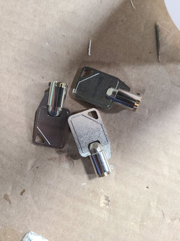 Photo 1 of (3) KeyPower 2001-2100 Keys for Sentry Safe Lock Boxes, Tubular Barrel Round Ace Key, Pre-Cut to Your Code: 2092