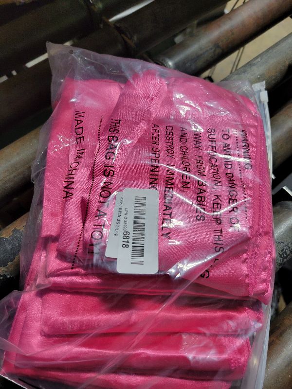 Photo 1 of 10-Pack Satin Table Runner Fuchsia 12 x 108 inches Long, Table Runners for Wedding, Birthday Parties, Banquets Decorations?10 Pack, 12x108 Inch, Fuchsia?