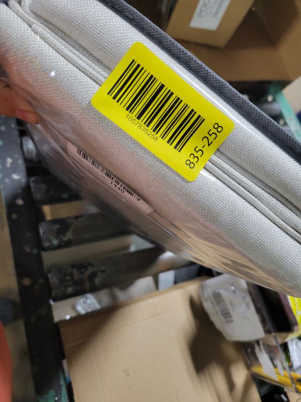 Photo 1 of 100% Blackout Shield Linen Blackout Curtains for Bedroom 84 Inches Long, Back Tab/Rod Pocket Living Room Drapes, Thermal Insulated Blackout Curtains 2 Panels Set, 50" W x 84" L, Cream