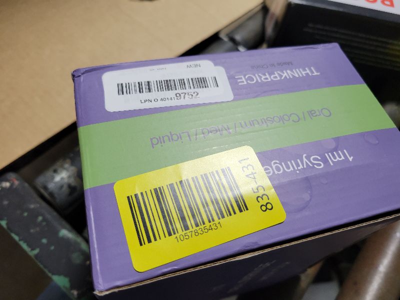 Photo 1 of 150 Pcs 1ml Syringes with Caps Oral Dispenser Individually Sterile Warpped for Medicine Dropper, Colostrum Collect Feeding Pets, Liquid