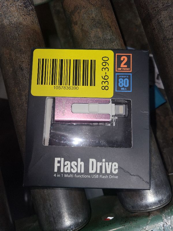 Photo 1 of 256GB USB Flash Drive for Phone and Pad, High Speed External USB Thumb Drives - Photo Storage Memory Stick for Save More Photos and Videos (Pink, 256GB)