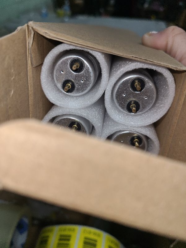 Photo 1 of 18 Inch F15T8/WW Fluorescent Light Bulbs, 3000K Warm White, T8 15 Watts Replacement Bulbs, Fluorescent Tube for Counter and Cabinet Fixture, G13 Base, 4 Pack