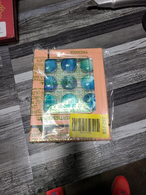 Photo 1 of 12 PCS Glass Strong Refrigerator Magnets, Ocean Pattern Series Whiteboard Magnets for Office Cabinets Round Fridge Stickers Home Kitchen Decor