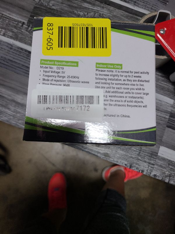 Photo 1 of 2 Pack Ultrasonic Pest Repellent Plug in, Indoor Pest Rodent Control for Mouse Mice Rat Squirrel Bat Roach Spider Ant Bug, Electronic Repelling Device Mouse Traps