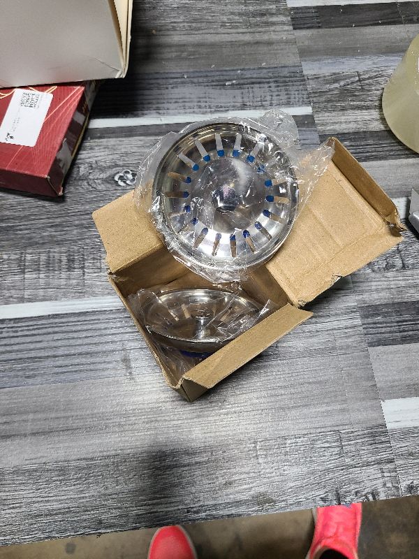 Photo 1 of 2 Pack Kitchen Sink Strainer and Stopper Combo Basket Spring Clip Replacement for Rod Standard Drains