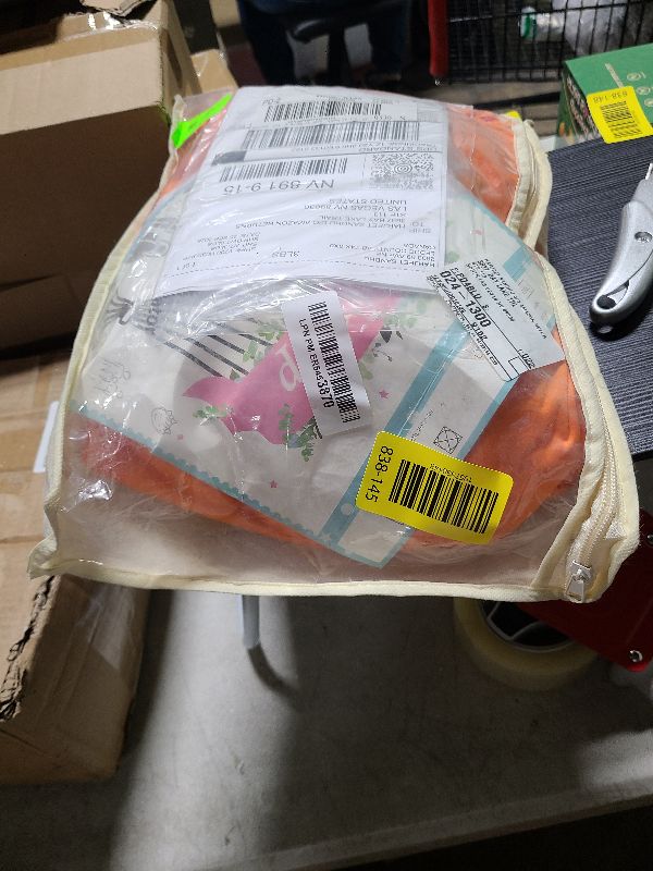 Photo 1 of 16x10FT Orange Backdrop Curtains for Wedding Parties, Wrinkle Free Polyester Photography Backdrop Drapes for Wedding Baby Shower Birthday Parties Stage Background Stand Decorations 4x10ft,4 Panels