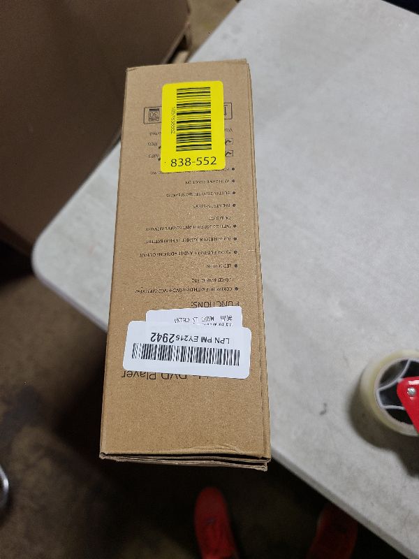 Photo 1 of 11.5" Portable DVD Player with 9.5" Swivel Screen, 5-Hours Rechargeable Battery,Car DVD Player for Kids,Support CD/DVD/SD Card/USB,Regions Free,Dual Speakers,Black