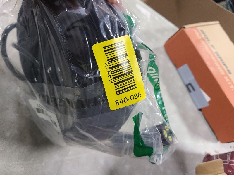 Photo 1 of 16AWG 10A 1250W 125V 100 Ft Outdoor Extension Cord Waterproof, Weatherproof & Flame Retardant Black 3 Prong Power Cord Outside for Lawn & Garden, SJTW ETL Listed