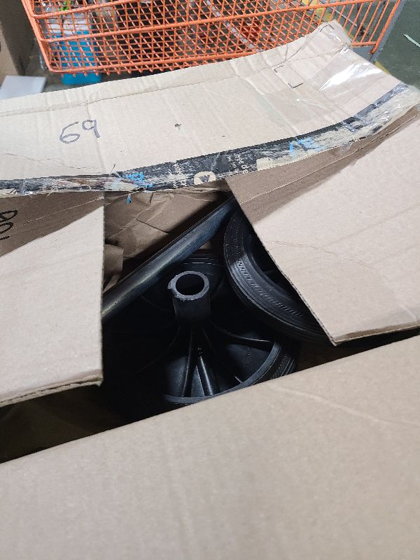 Photo 1 of 1set Trash Can Wheels Plastic Garbage Can Pulley with Hollow Shaft for Easy Installation and Efficient Waste Collection for Daycare Hospitals and Offices