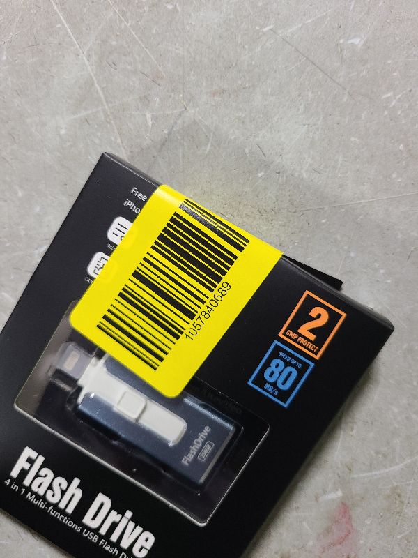 Photo 1 of 256GB USB Flash Drive for Phone and Pad, Photo Stick High Speed External USB Thumb Drives Photo Storage Memory Stick for Save More Photos and Videos (Blue, 256GB)