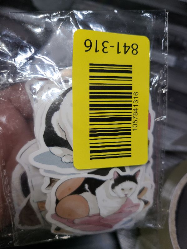 Photo 1 of 100 Pcs Cat Vinyl Stickers Decals - Water Bottle Laptop Phone Case Scrapbook Journal Kitten Stickers Skins & Decals, Teens Student Reward, DIY Decor Cat Theme Party Favor & Supplies