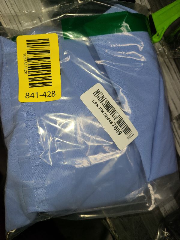 Photo 1 of 2025 Fall Solid T-Shirt for Women Fashion Business Casual Button V Neck Henly Top Sky Blue Loose Fit Ruffle Short Sleeve Tshirts XXL