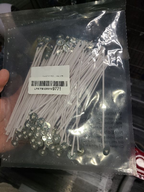 Photo 1 of 100PCS Candle Wicks for Candle Making - MAQIHAN mechas para velas 6 Inch White Candle Wick Thick Cotton Candle Wicks Soy Wax Beewax Candle Making DIY Candle String pabilos