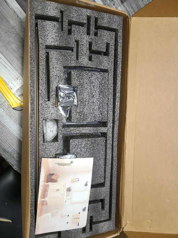 Photo 1 of 20-Piece Matte Black Bathroom Accessories Set – 23.6" Towel Bar, Towel Ring, Toilet Paper Holder & Hooks, Wall Mounted Bathroom Hardware, Rust & Corrosion-Resistant, Ideal for Modern Bathrooms