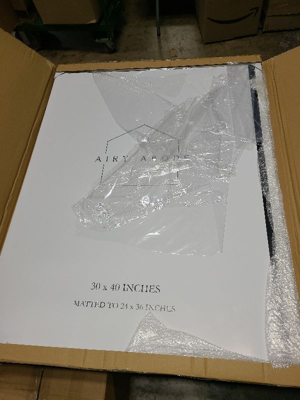 Photo 1 of 24x36 Black Picture Frame, Black Poster Frames 24 x 36, Solid Oak Wood Frames 24 x 36 Frame, 24"x36" Picture Frame with Tempered Glass, 24x36 Frames Matted to 20x30, 24 by 36 Art Frame for Home Decor