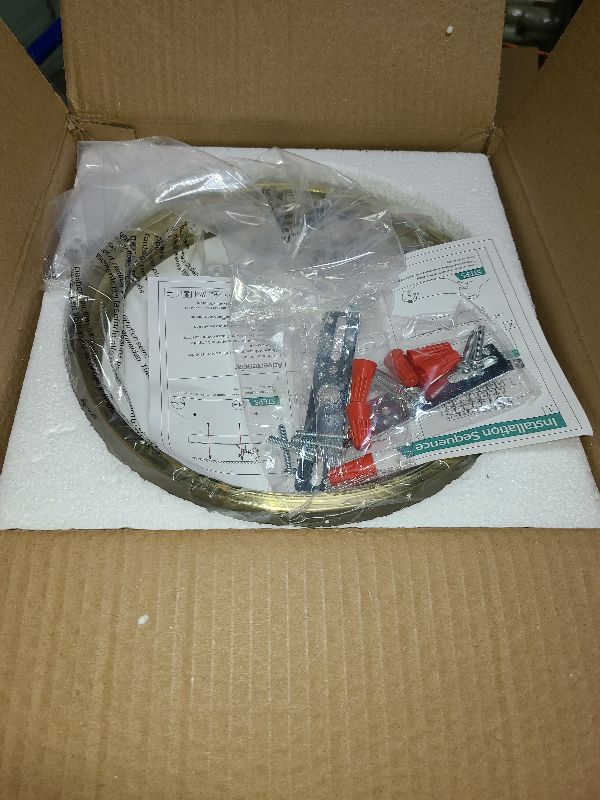 Photo 1 of 2 Pack 9 Inch Brushed Gold Metal Flush Mount LED Ceiling Light,3000K-5000K Thin Round Low Profile Ceiling Lamp,Modern Surface Mount Ceiling Light Fixtures for Bedroom Hallway Bathroom