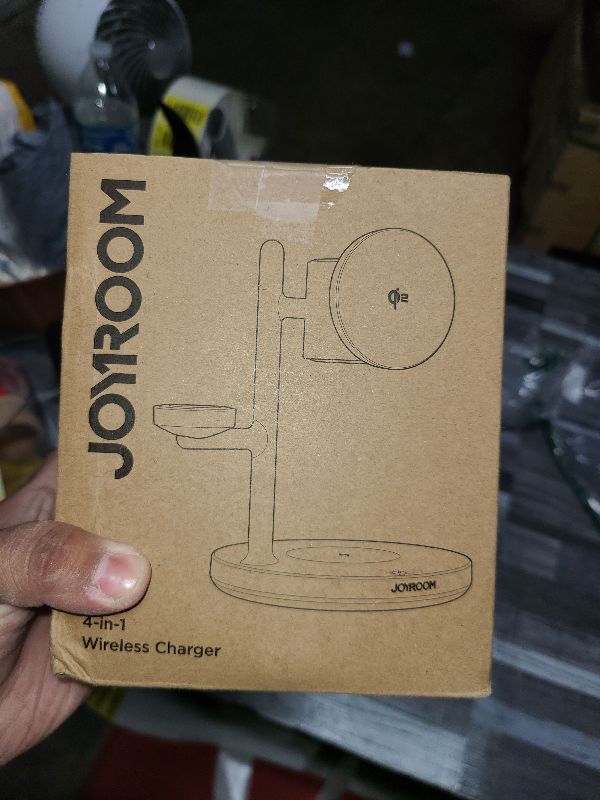 Photo 1 of 15W MagSafe for JOYROOM, Fast Qi2 Certified 4-in-1 MagSafe Charging Station for Apple, Wireless Charger for iPhone 17/16/15 Pro Max, Pixel 10/9, iWatch, AirPods 4/3/2/Pro(Cable& 30W Adapter Included)