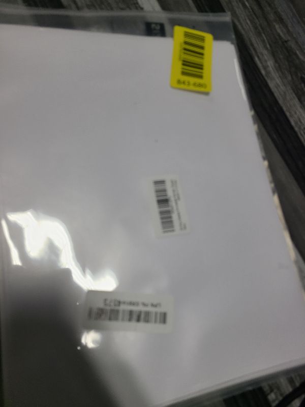 Photo 1 of 20 PCS Printable Vinyl Sticker Paper for inkjet printer & Laser Printer, Standard Letter Size 8.5"x11", Waterproof Sticker Paper Dries Quickly Vivid Colors, Matte White