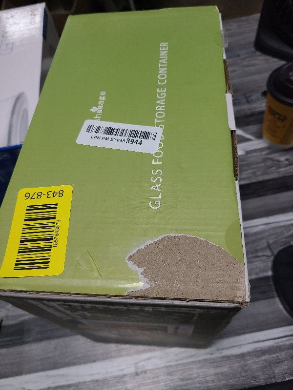 Photo 1 of 23oz Glass Meal Prep Containers with Lids, Airtight 3-Cup Glass Storage Containers Set, Heat-Resistant BPA-Free for Soup, Leftover, Microwave, Dishwasher, Fridge and Freezer Safe (4 Packs)