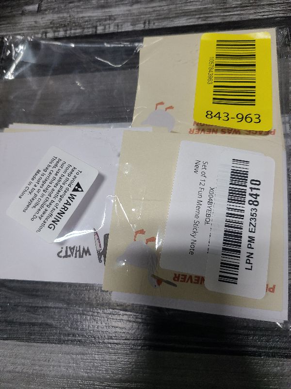 Photo 1 of 12 Packs Funny Meme Sticky Notes Goose with Knife Dumpster Fire Everthing Is Fine Self-Stick Writing Memo Pads Office School Stationery Supplies Desk Accessories Bookish Gag Gift for Students Coworker